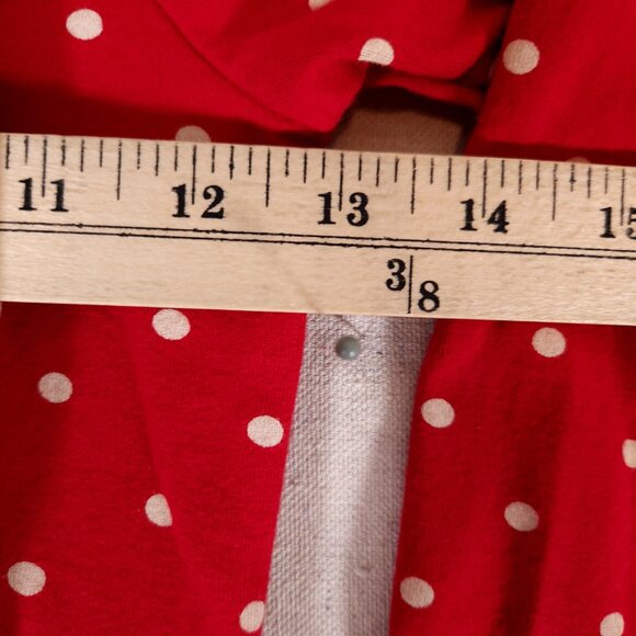 Hanna Andersson Red White Polka Dot Dress Girls 120 6-7 Y Ruffles Cotton - Picture 4 of 11